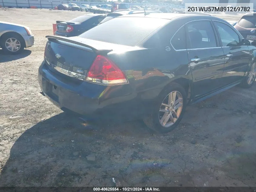 2009 Chevrolet Impala Ltz VIN: 2G1WU57M891269782 Lot: 40625554