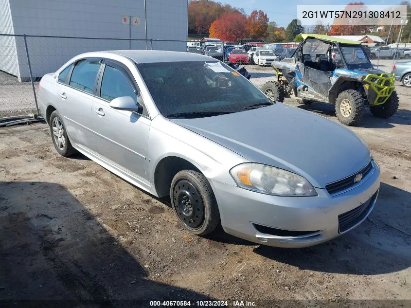 2009 Chevrolet Impala Lt VIN: 2G1WT57N291308412 Lot: 40670584