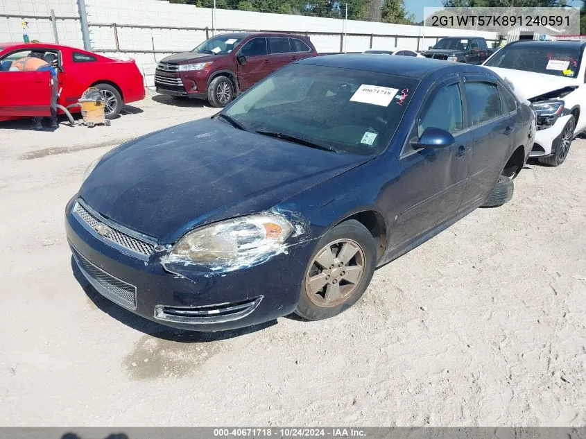 2009 Chevrolet Impala Lt VIN: 2G1WT57K891240591 Lot: 40671718