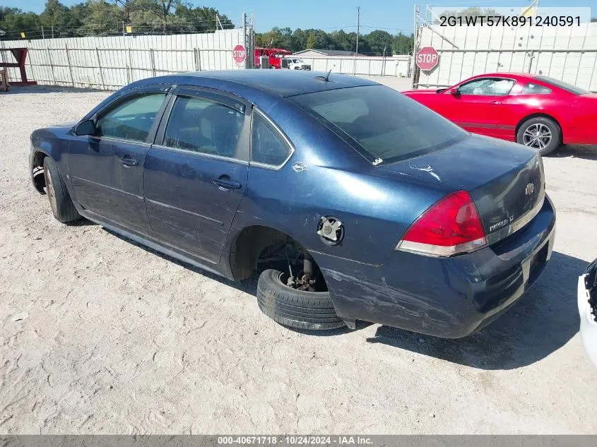 2009 Chevrolet Impala Lt VIN: 2G1WT57K891240591 Lot: 40671718