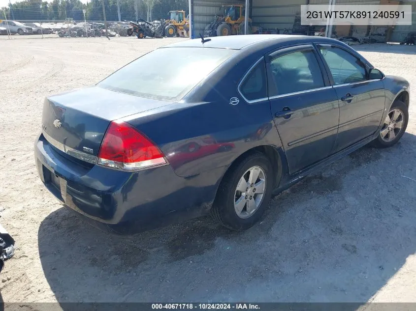 2009 Chevrolet Impala Lt VIN: 2G1WT57K891240591 Lot: 40671718