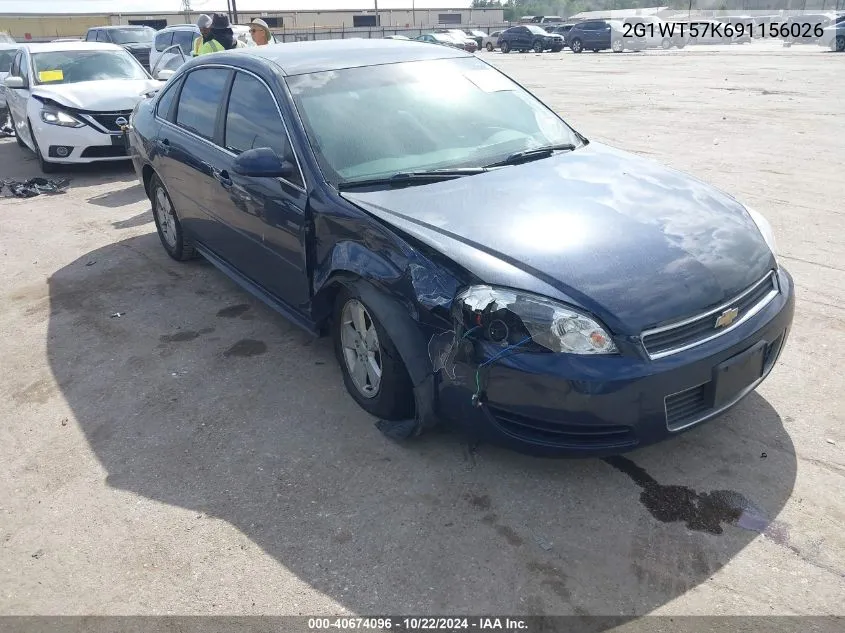 2009 Chevrolet Impala Lt VIN: 2G1WT57K691156026 Lot: 40674096