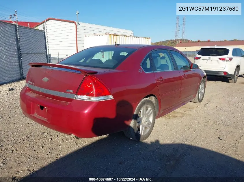 2009 Chevrolet Impala Lt VIN: 2G1WC57M191237680 Lot: 40674607