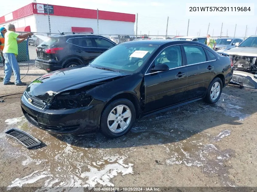 2009 Chevrolet Impala Lt VIN: 2G1WT57K291119684 Lot: 40683470