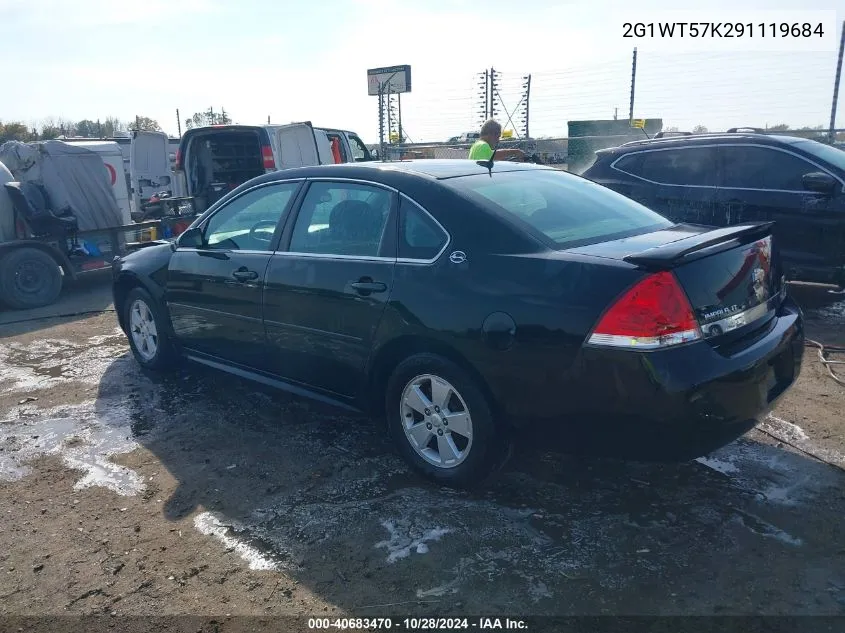 2009 Chevrolet Impala Lt VIN: 2G1WT57K291119684 Lot: 40683470