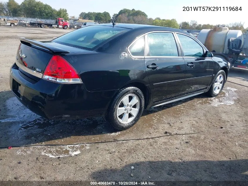 2009 Chevrolet Impala Lt VIN: 2G1WT57K291119684 Lot: 40683470