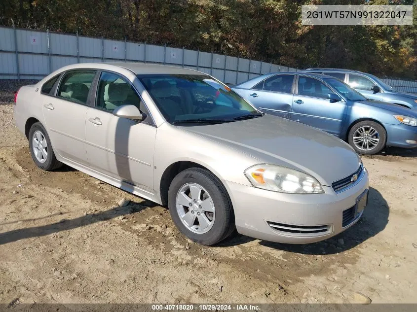 2009 Chevrolet Impala Lt VIN: 2G1WT57N991322047 Lot: 40718020