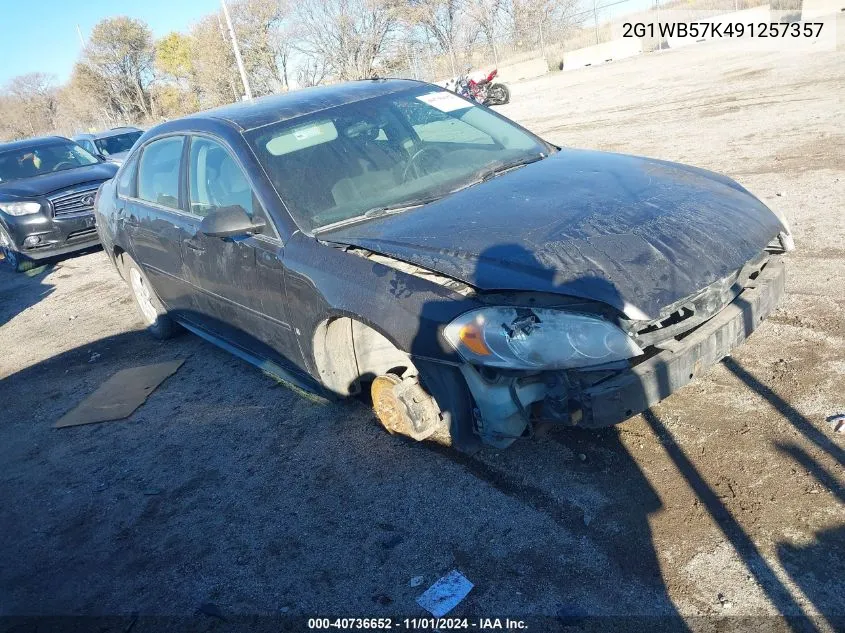 2009 Chevrolet Impala Ls VIN: 2G1WB57K491257357 Lot: 40736652