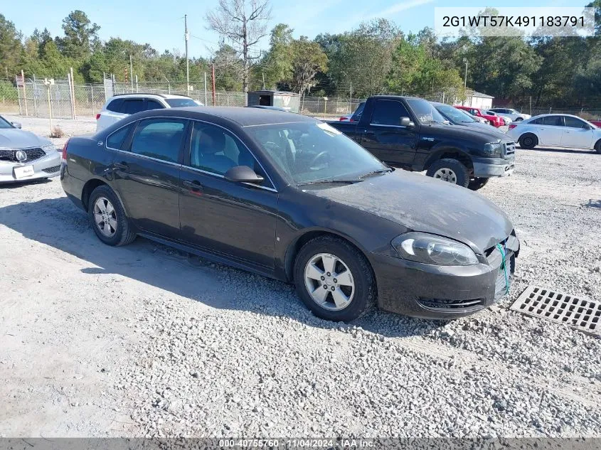 2009 Chevrolet Impala Lt VIN: 2G1WT57K491183791 Lot: 40755760