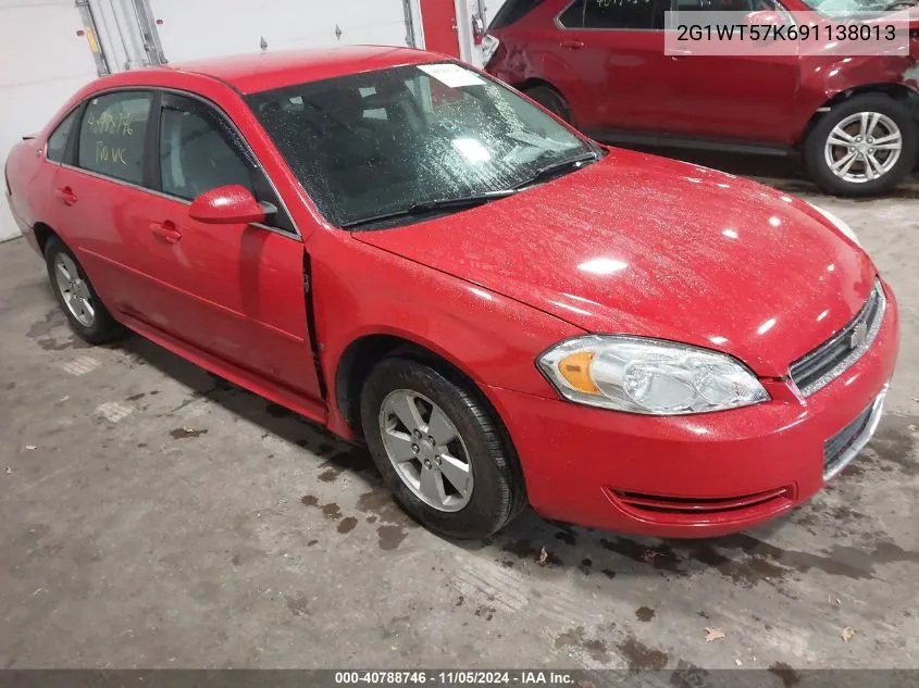 2009 Chevrolet Impala Lt VIN: 2G1WT57K691138013 Lot: 40788746