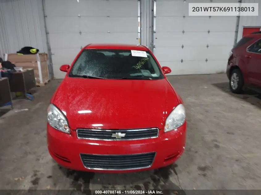 2009 Chevrolet Impala Lt VIN: 2G1WT57K691138013 Lot: 40788746