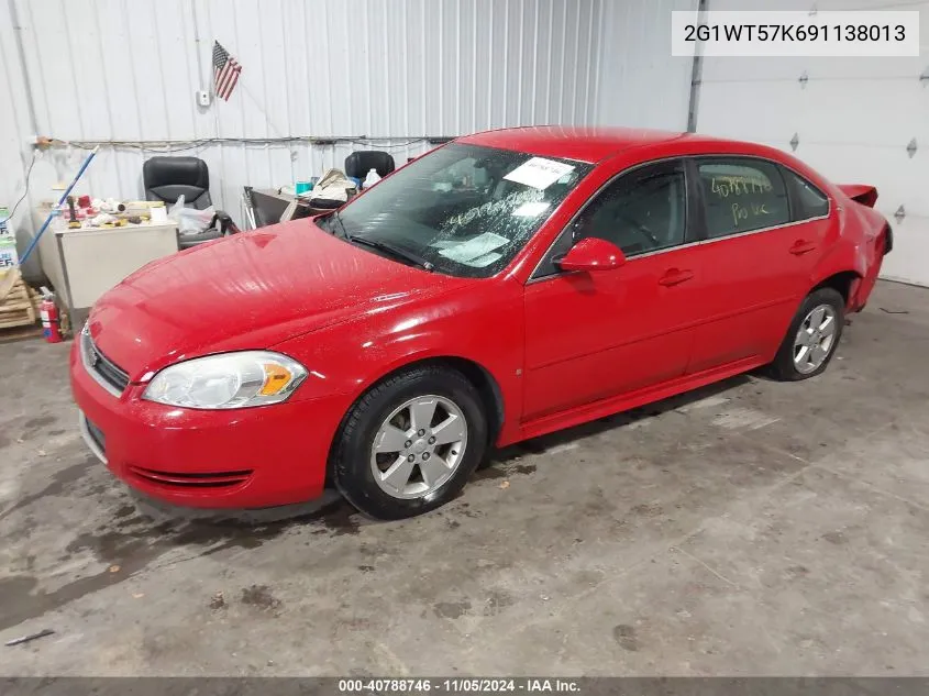 2009 Chevrolet Impala Lt VIN: 2G1WT57K691138013 Lot: 40788746