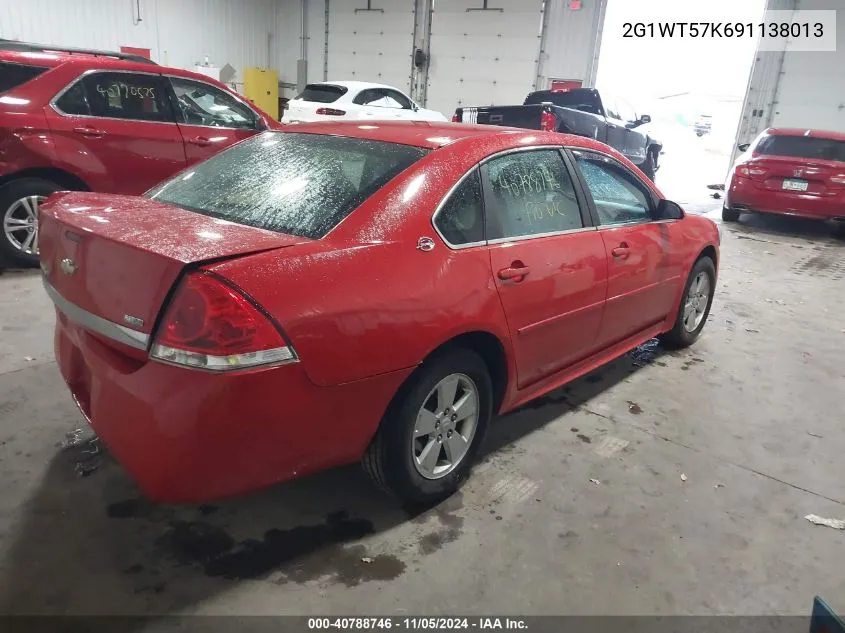 2009 Chevrolet Impala Lt VIN: 2G1WT57K691138013 Lot: 40788746