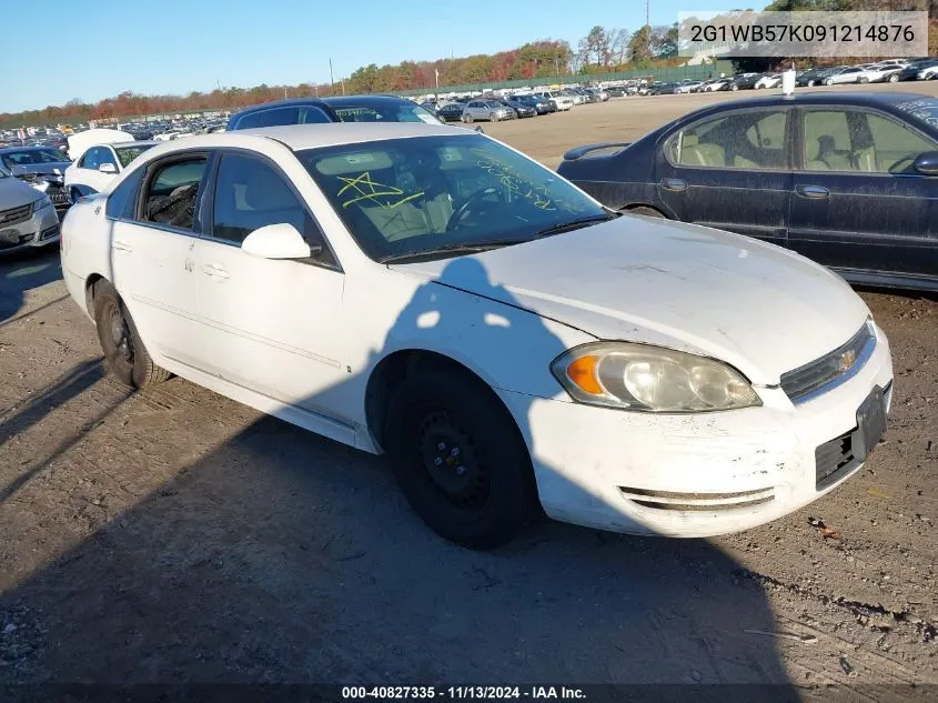 2009 Chevrolet Impala Ls VIN: 2G1WB57K091214876 Lot: 40827335