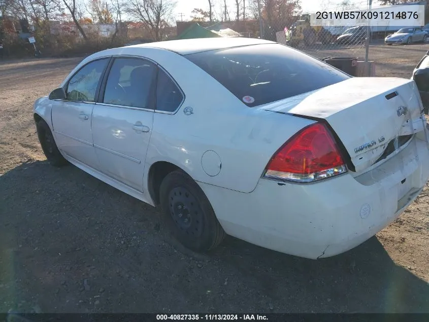 2009 Chevrolet Impala Ls VIN: 2G1WB57K091214876 Lot: 40827335