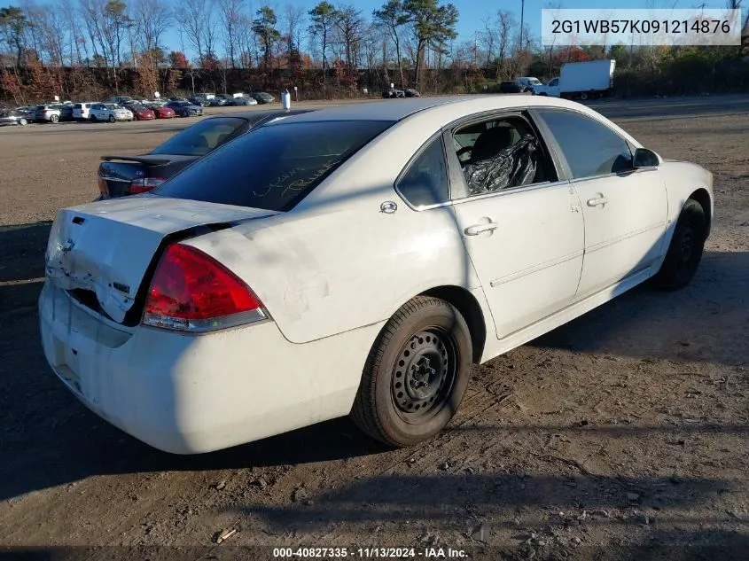 2009 Chevrolet Impala Ls VIN: 2G1WB57K091214876 Lot: 40827335