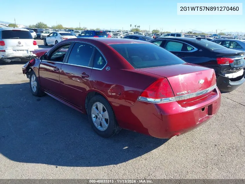 2G1WT57N891270460 2009 Chevrolet Impala Lt