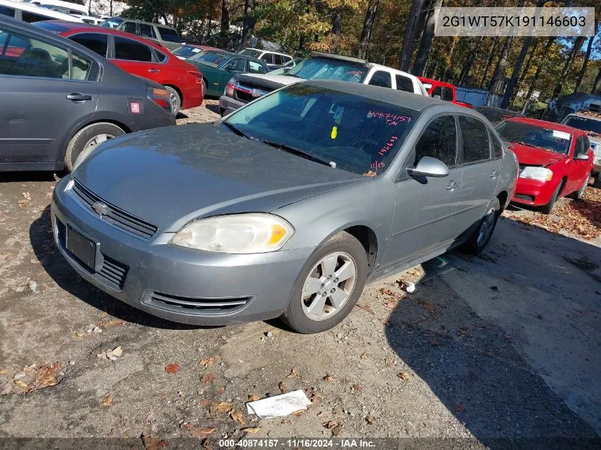 2009 Chevrolet Impala Lt VIN: 2G1WT57K191146603 Lot: 40874157