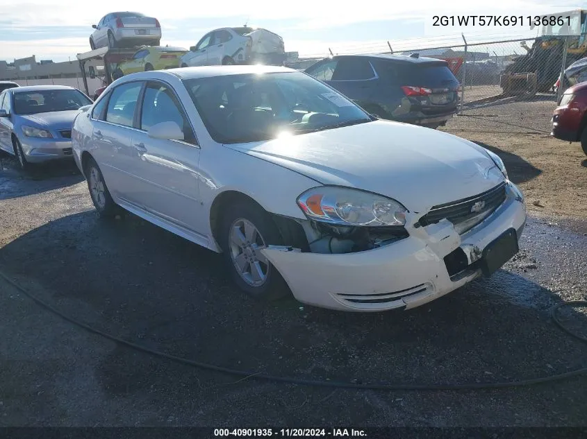 2009 Chevrolet Impala Lt VIN: 2G1WT57K691136861 Lot: 40901935