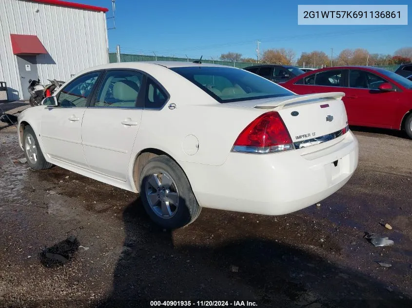 2009 Chevrolet Impala Lt VIN: 2G1WT57K691136861 Lot: 40901935