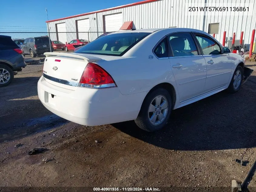 2009 Chevrolet Impala Lt VIN: 2G1WT57K691136861 Lot: 40901935