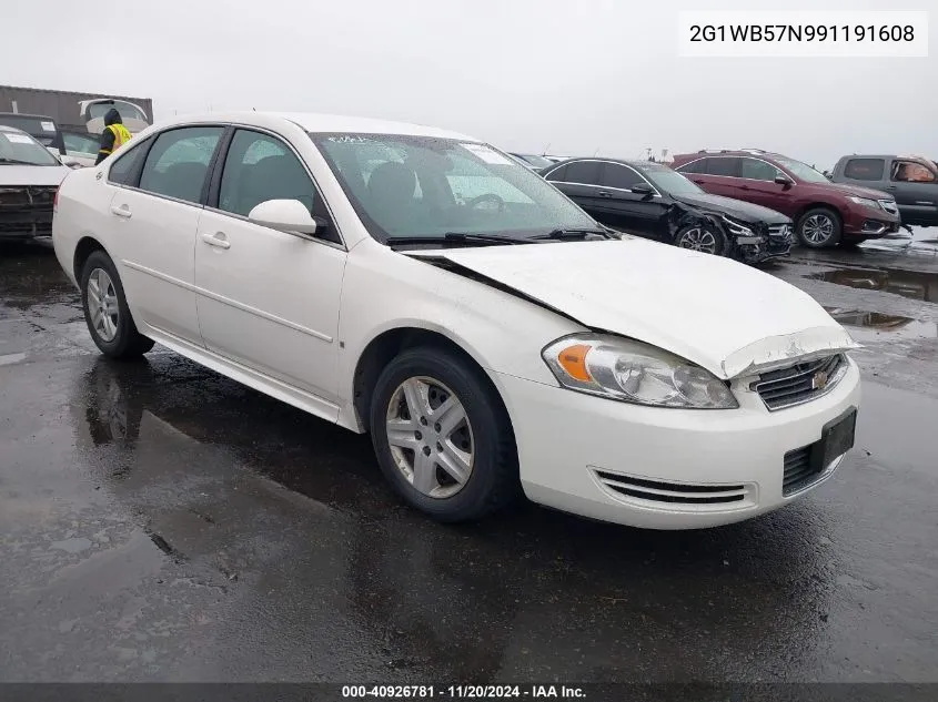 2009 Chevrolet Impala Ls VIN: 2G1WB57N991191608 Lot: 40926781