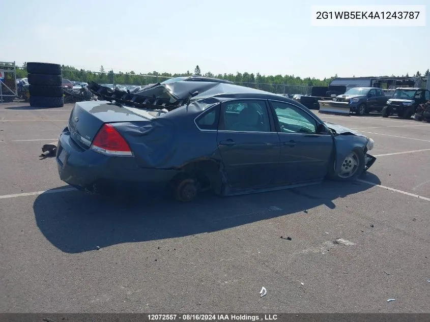 2010 Chevrolet Impala VIN: 2G1WB5EK4A1243787 Lot: 12072557