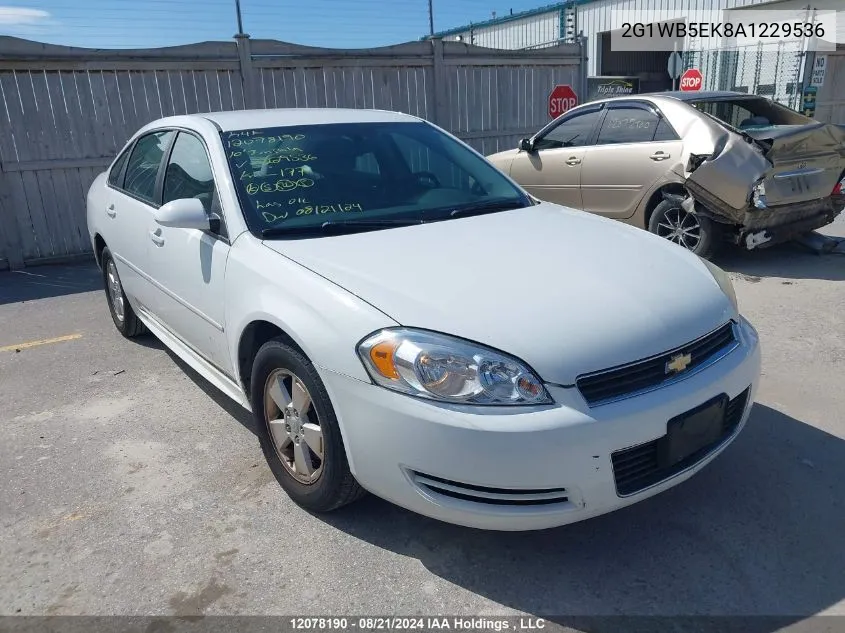 2010 Chevrolet Impala Lt VIN: 2G1WB5EK8A1229536 Lot: 12078190