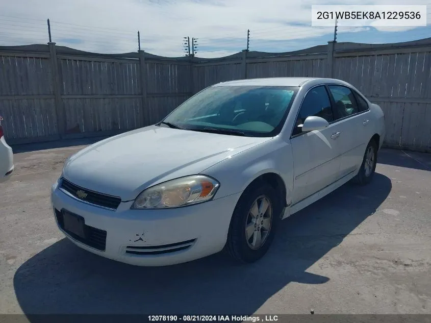 2010 Chevrolet Impala Lt VIN: 2G1WB5EK8A1229536 Lot: 12078190