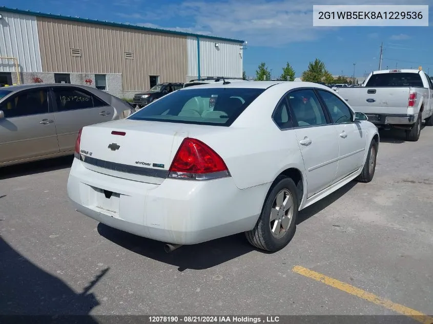 2G1WB5EK8A1229536 2010 Chevrolet Impala Lt