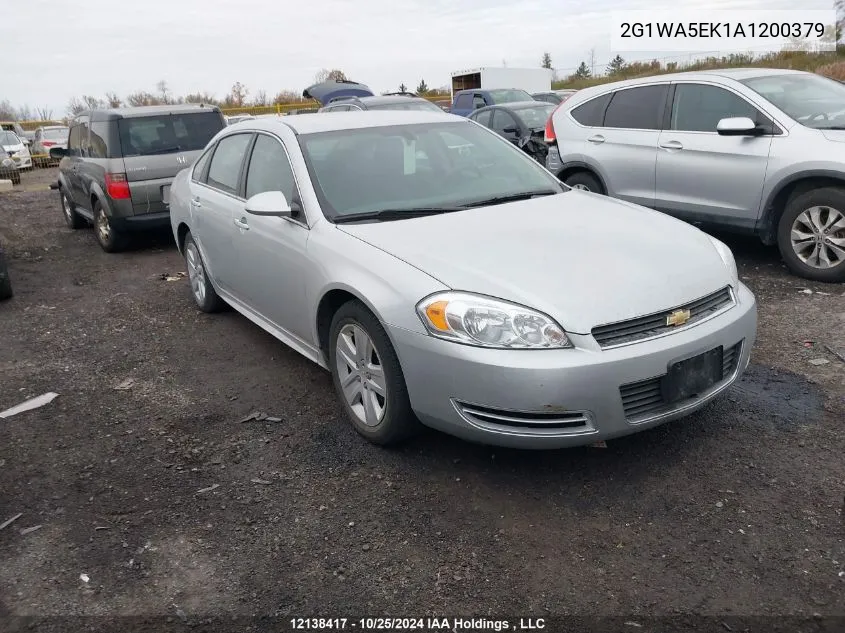 2010 Chevrolet Impala Ls VIN: 2G1WA5EK1A1200379 Lot: 12138417