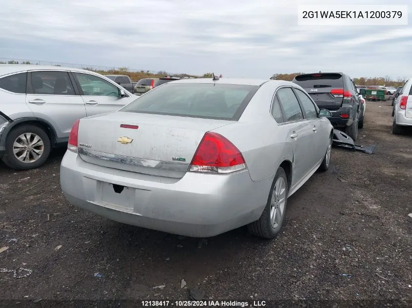 2010 Chevrolet Impala Ls VIN: 2G1WA5EK1A1200379 Lot: 12138417