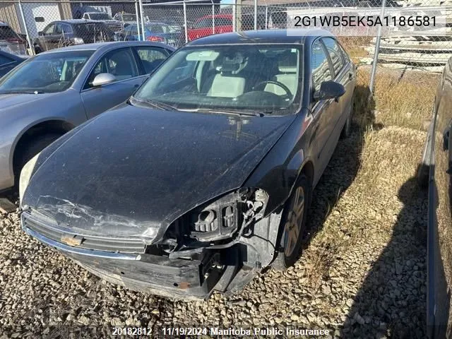 2010 Chevrolet Impala Lt V6 VIN: 2G1WB5EK5A1186581 Lot: 20182812