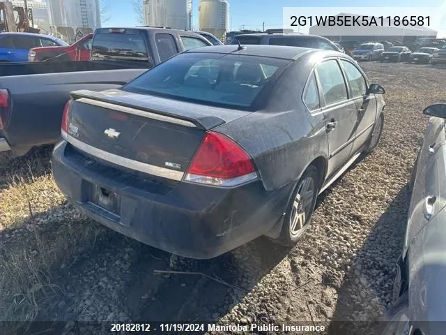 2010 Chevrolet Impala Lt V6 VIN: 2G1WB5EK5A1186581 Lot: 20182812