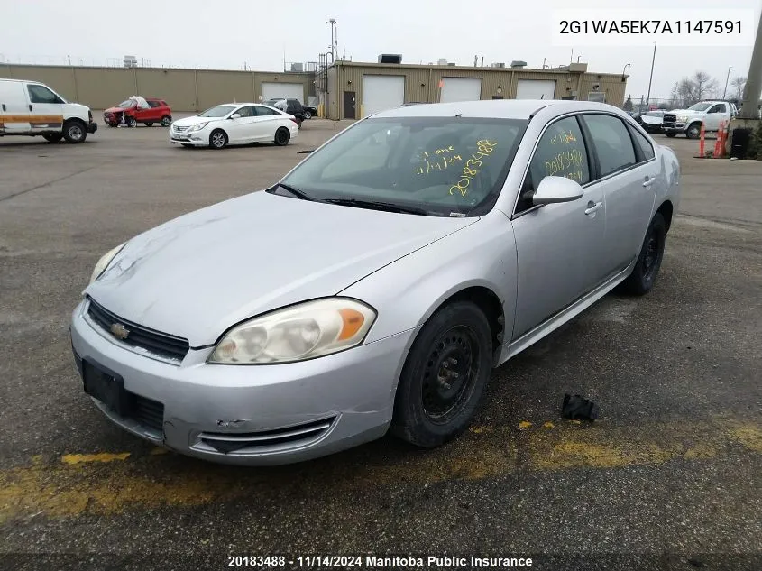 2010 Chevrolet Impala Ls V6 VIN: 2G1WA5EK7A1147591 Lot: 20183488