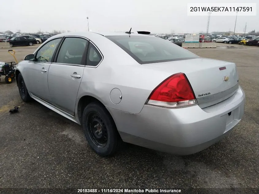 2010 Chevrolet Impala Ls V6 VIN: 2G1WA5EK7A1147591 Lot: 20183488