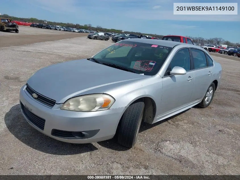 2010 Chevrolet Impala Lt VIN: 2G1WB5EK9A1149100 Lot: 39387151