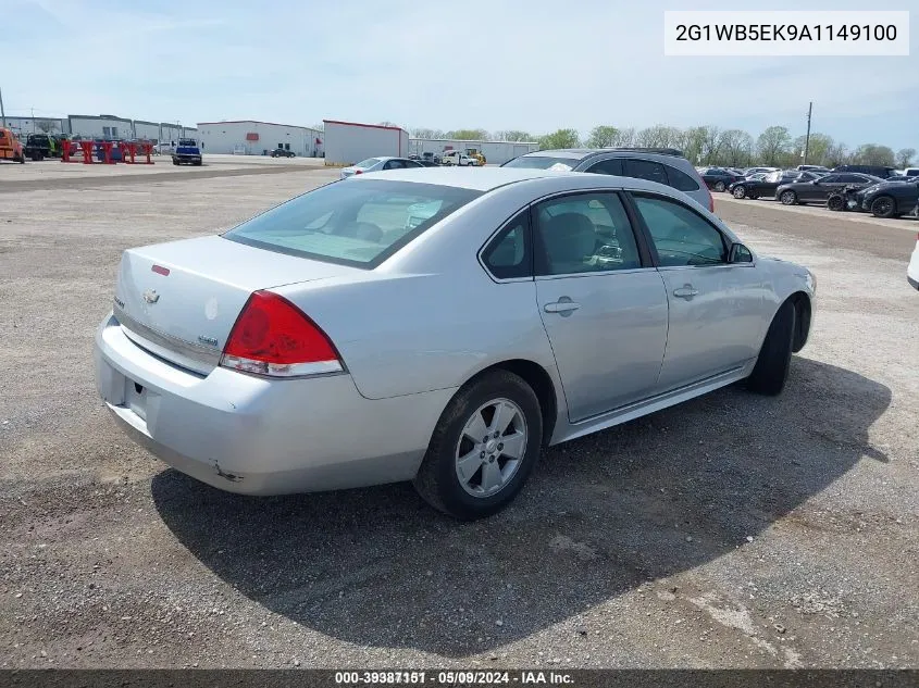 2010 Chevrolet Impala Lt VIN: 2G1WB5EK9A1149100 Lot: 39387151