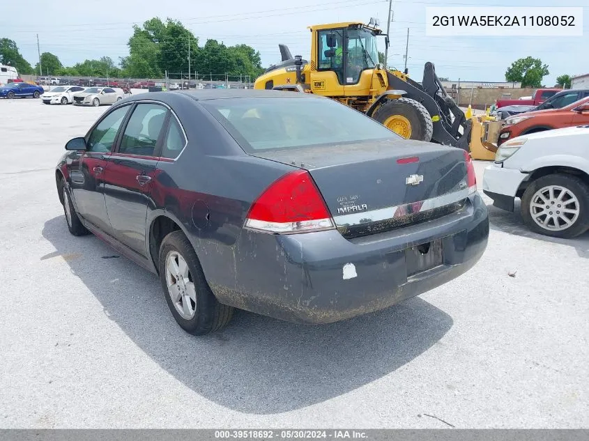 2G1WA5EK2A1108052 2010 Chevrolet Impala Ls