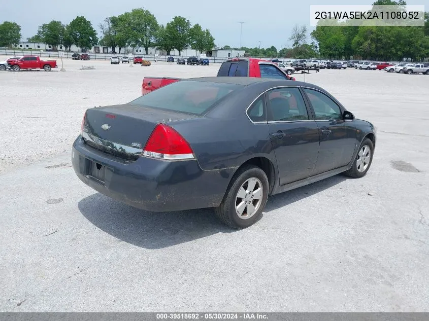 2G1WA5EK2A1108052 2010 Chevrolet Impala Ls