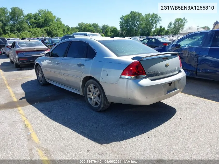 2010 Chevrolet Impala Lt VIN: 2G1WB5EN3A1265810 Lot: 39579440