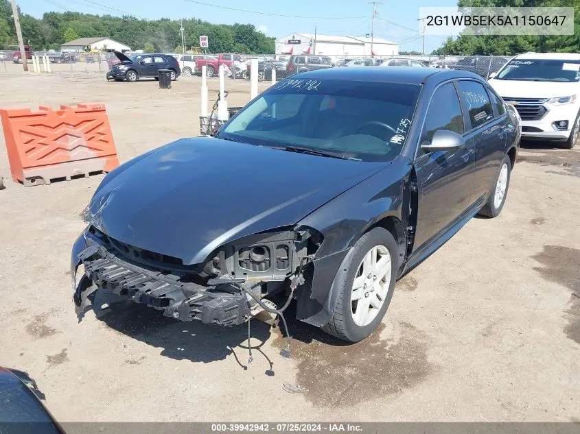 2G1WB5EK5A1150647 2010 Chevrolet Impala Lt