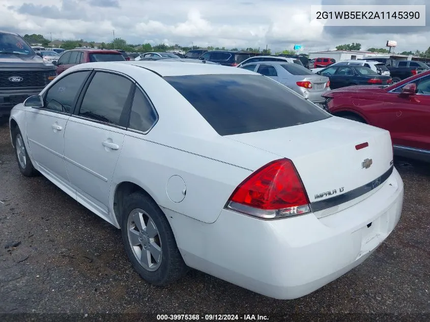 2010 Chevrolet Impala Lt VIN: 2G1WB5EK2A1145390 Lot: 39975368