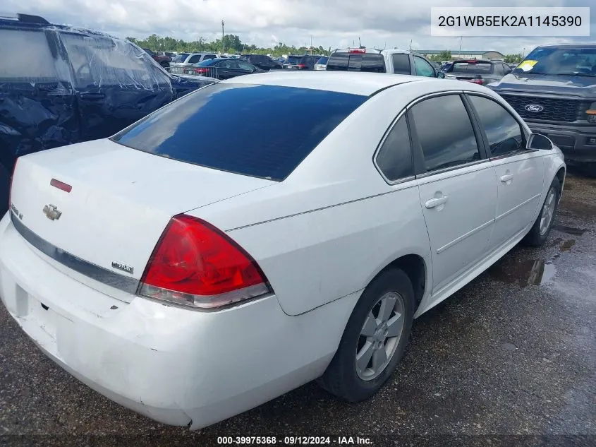 2010 Chevrolet Impala Lt VIN: 2G1WB5EK2A1145390 Lot: 39975368