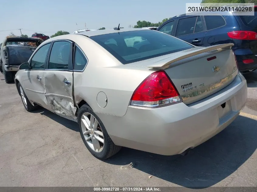 2010 Chevrolet Impala Ltz VIN: 2G1WC5EM2A1140298 Lot: 39982720