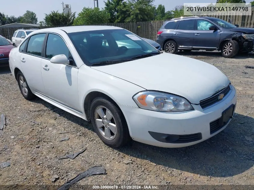 2010 Chevrolet Impala Lt VIN: 2G1WB5EKXA1149798 Lot: 39986079