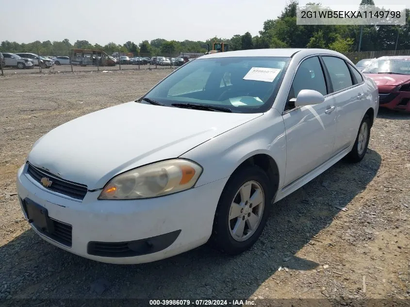 2010 Chevrolet Impala Lt VIN: 2G1WB5EKXA1149798 Lot: 39986079