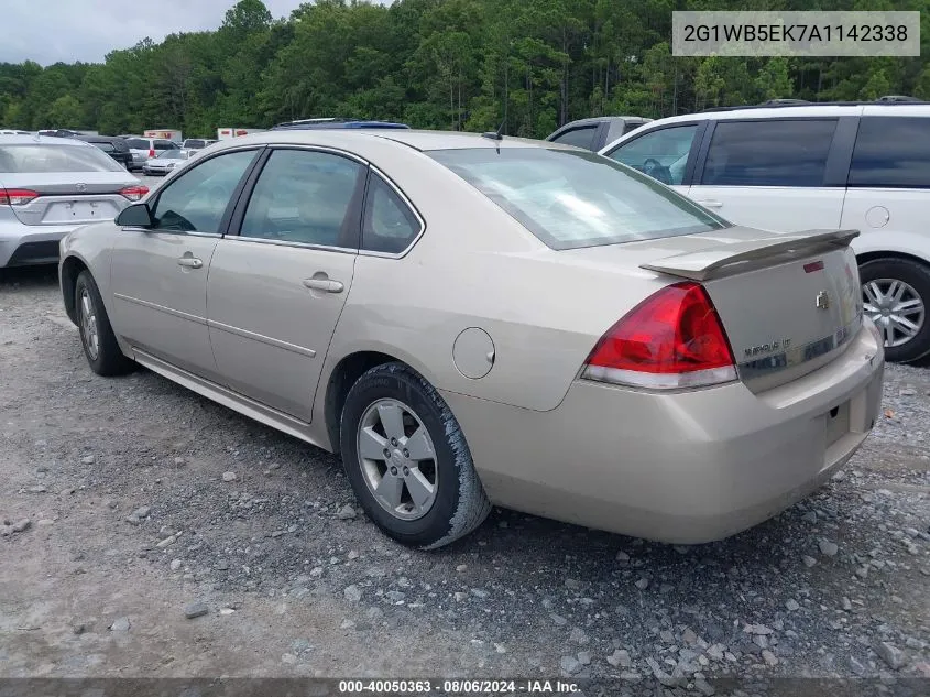 2010 Chevrolet Impala Lt VIN: 2G1WB5EK7A1142338 Lot: 40050363