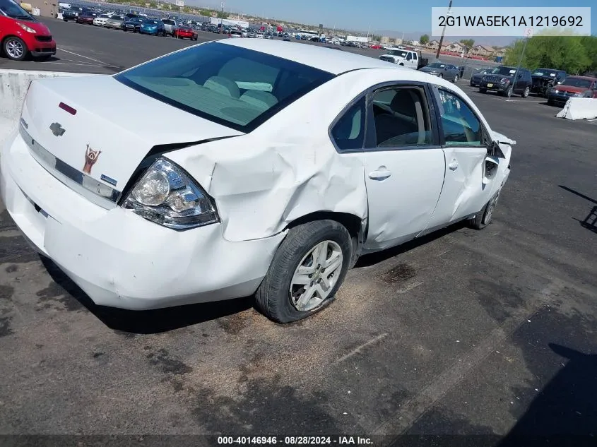 2010 Chevrolet Impala Ls VIN: 2G1WA5EK1A1219692 Lot: 40146946