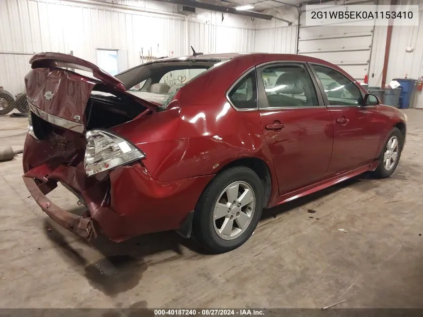 2010 Chevrolet Impala Lt VIN: 2G1WB5EK0A1153410 Lot: 40187240